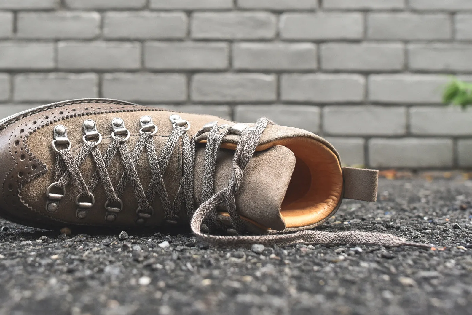 Fracap Brogue Boot - Taupe