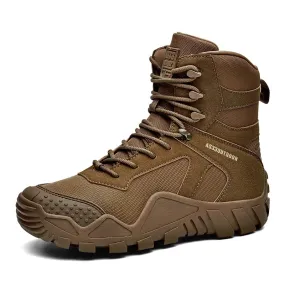 Fujeak Combat Boots Outdoor Warm Military Wear-resistant Waterproof Men's Shoes Breathable Shock Absorbing