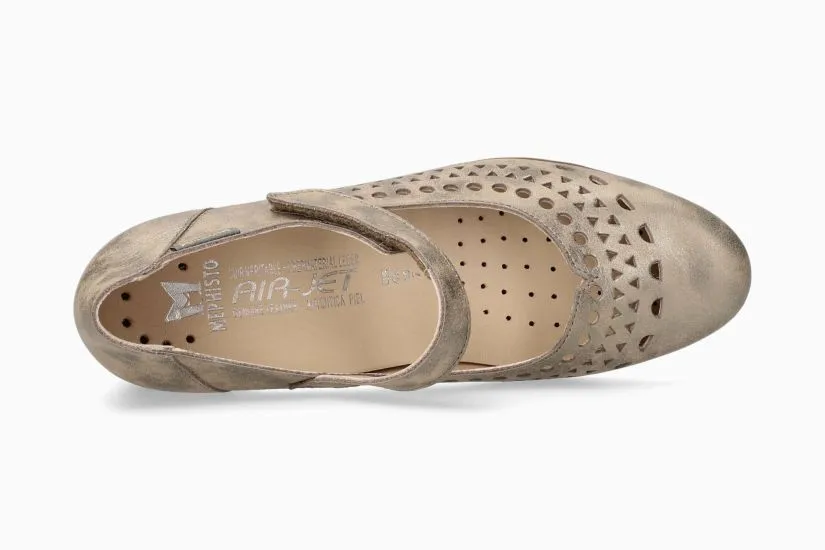 Gilia Hand Made Mary Jane Pump in Dark Taupe