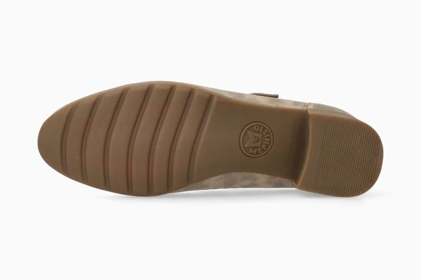 Gilia Hand Made Mary Jane Pump in Dark Taupe