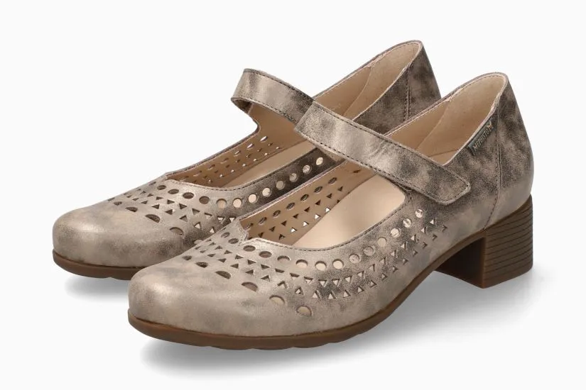 Gilia Hand Made Mary Jane Pump in Dark Taupe