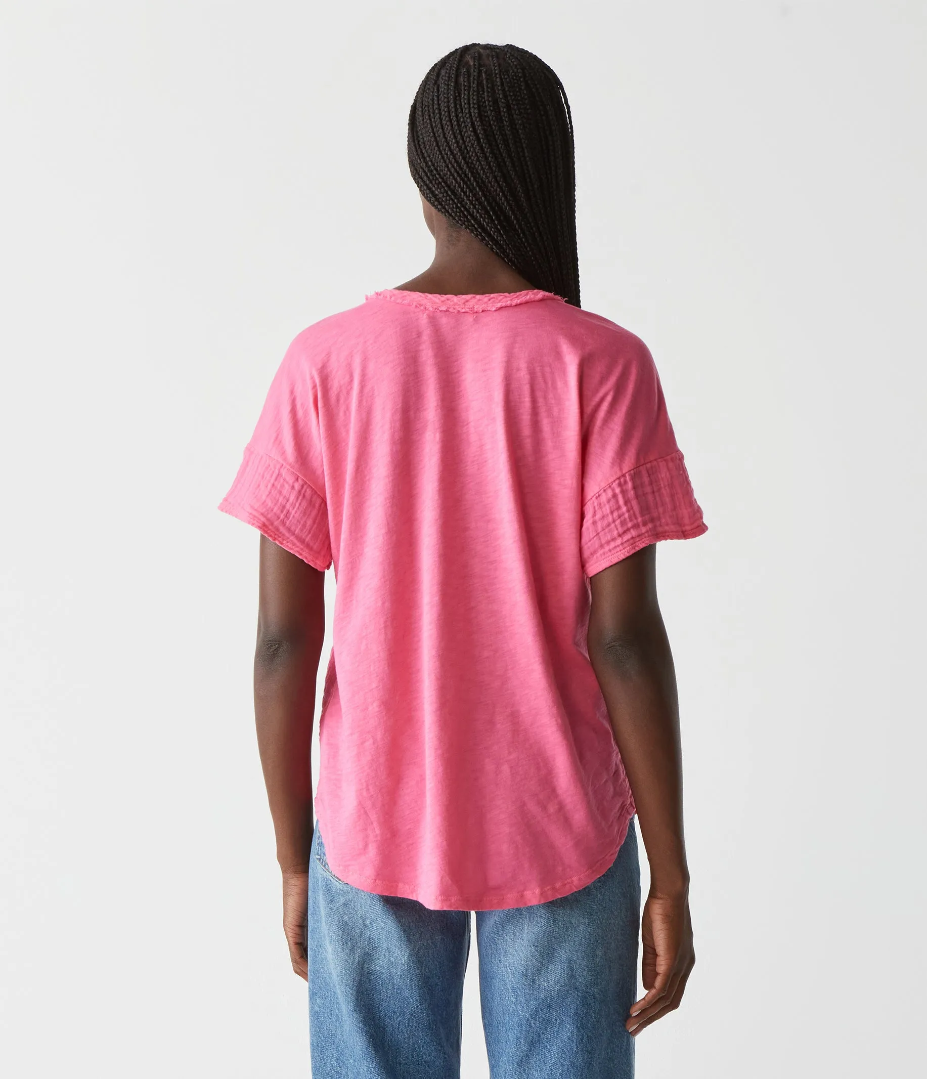 Gretna Fabric Mixed Tee