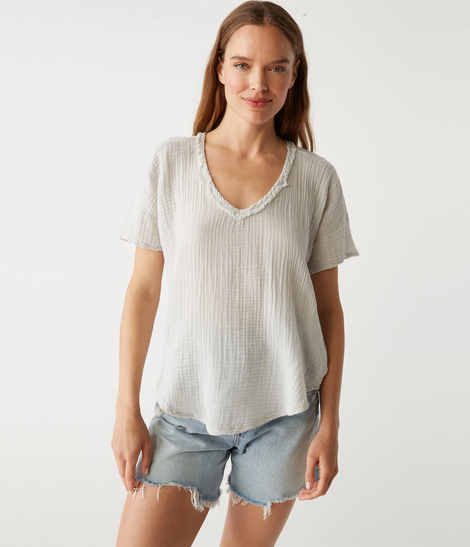 Gretna Fabric Mixed Tee