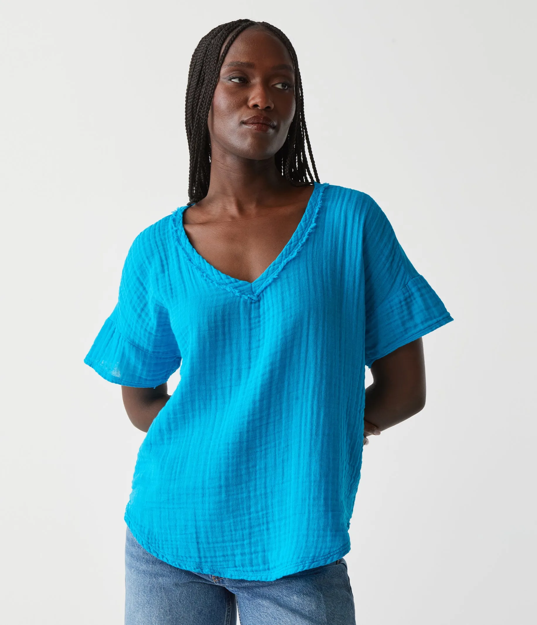Gretna Fabric Mixed Tee