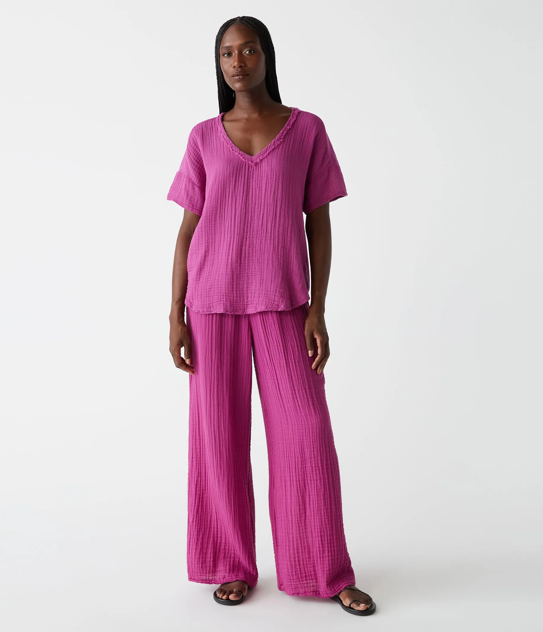 Gretna Fabric Mixed Tee