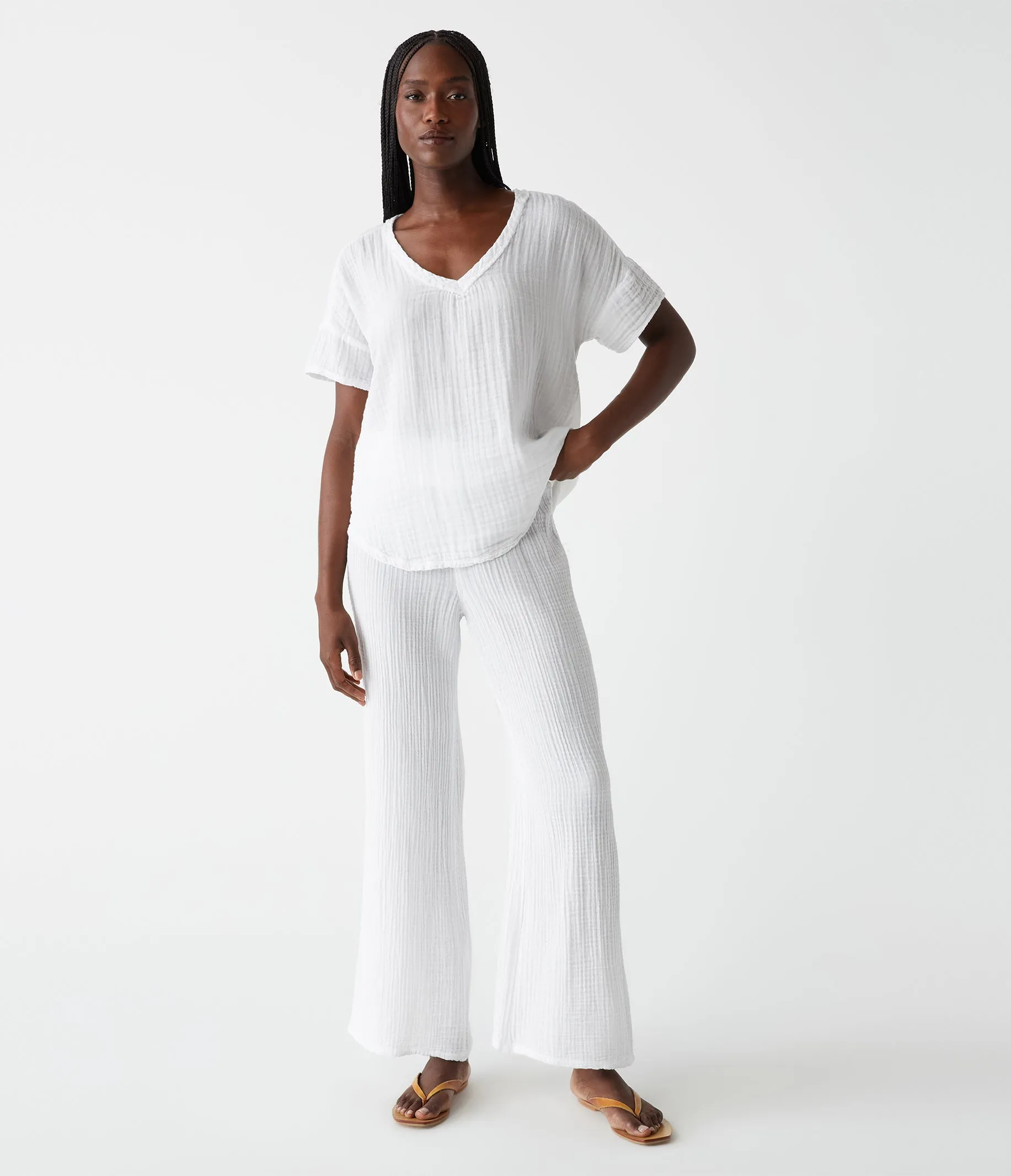 Gretna Fabric Mixed Tee