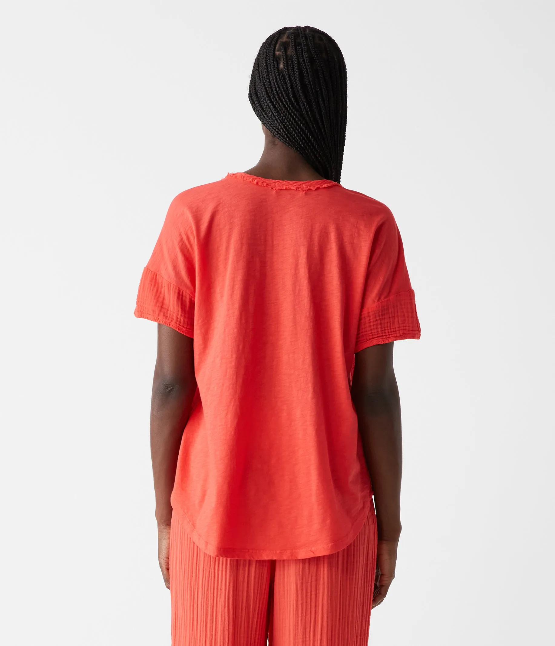 Gretna Fabric Mixed Tee