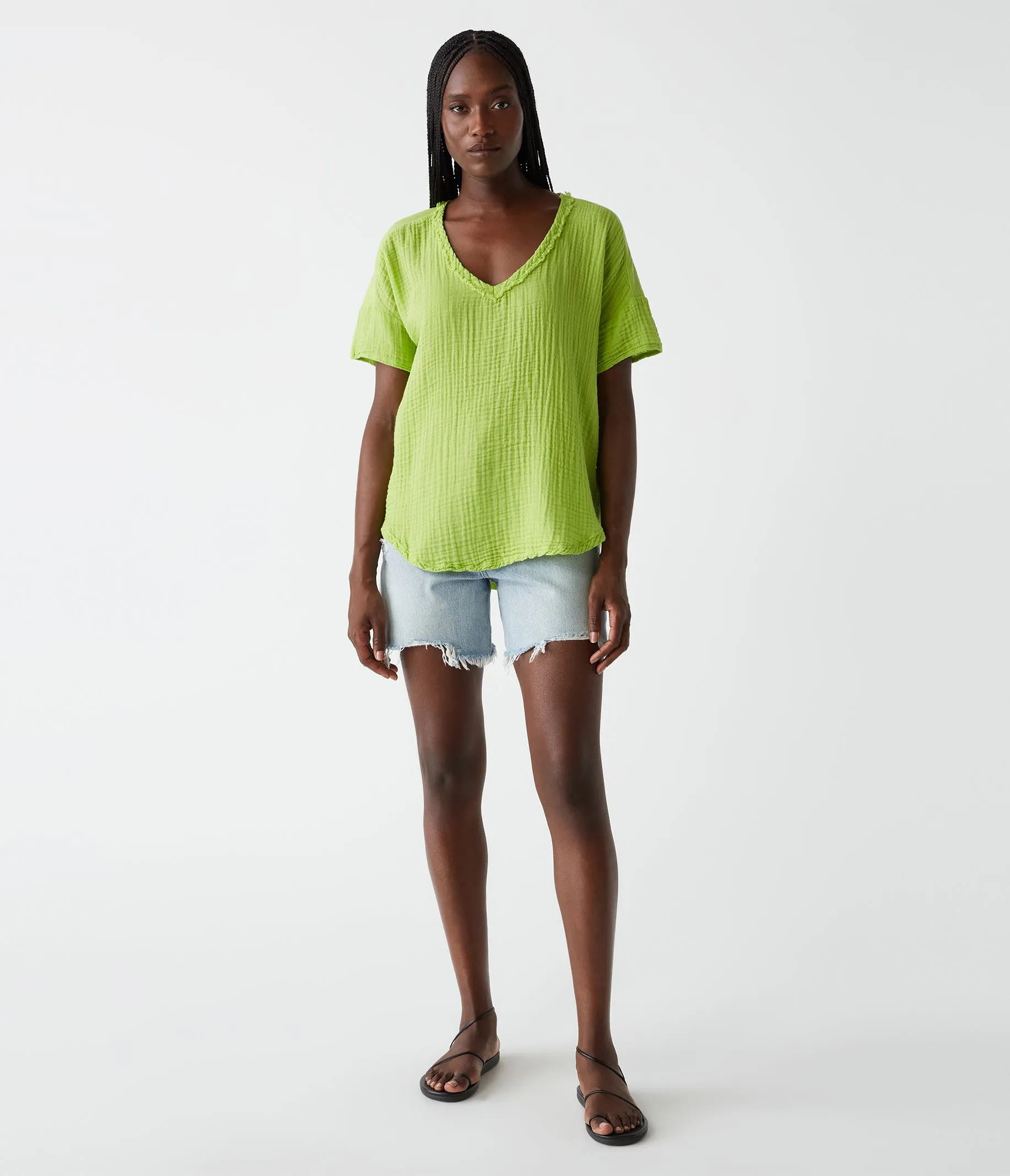 Gretna Fabric Mixed Tee