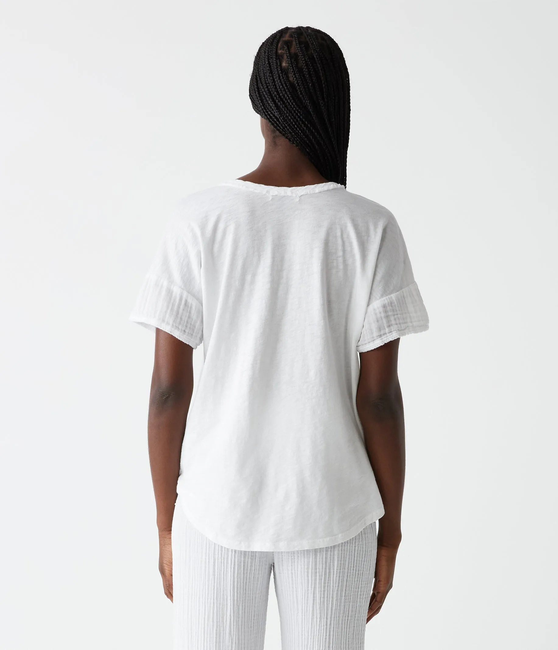 Gretna Fabric Mixed Tee