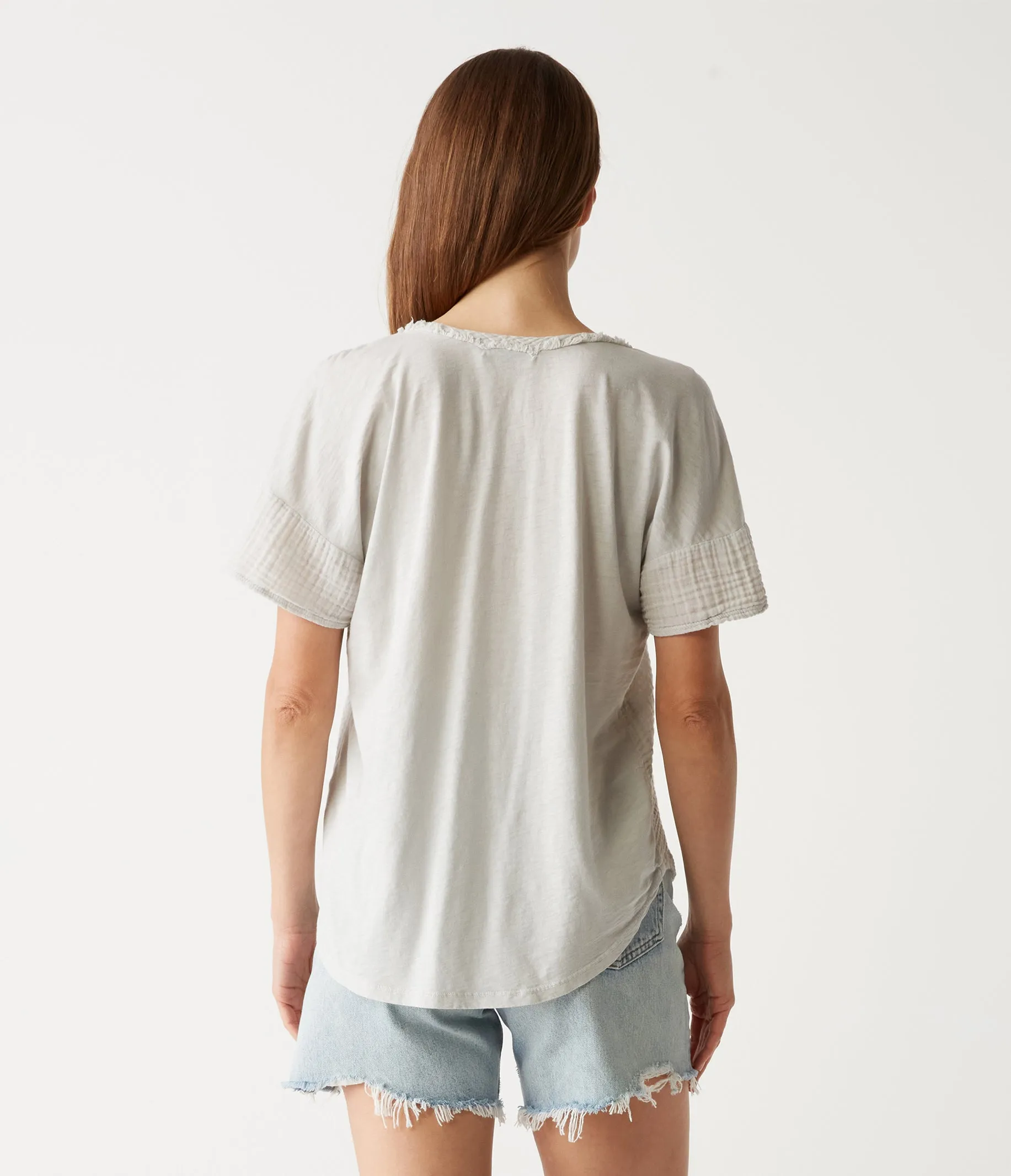 Gretna Fabric Mixed Tee