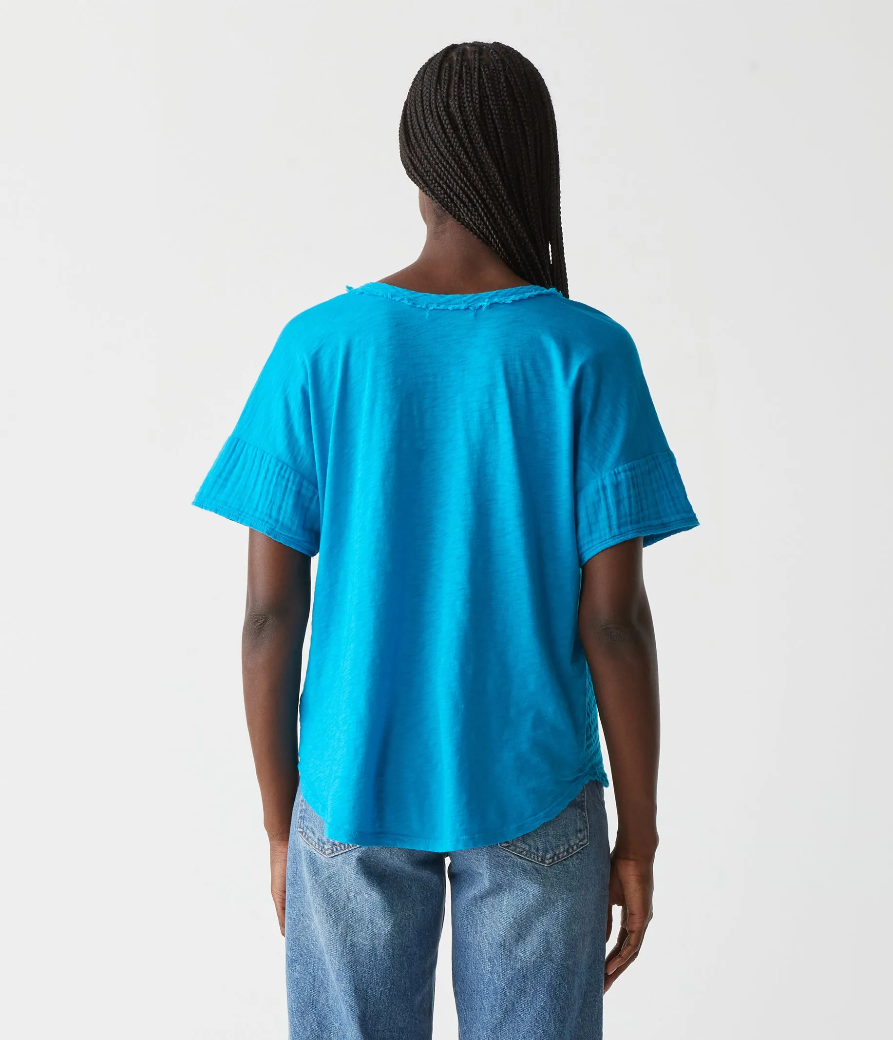 Gretna Fabric Mixed Tee