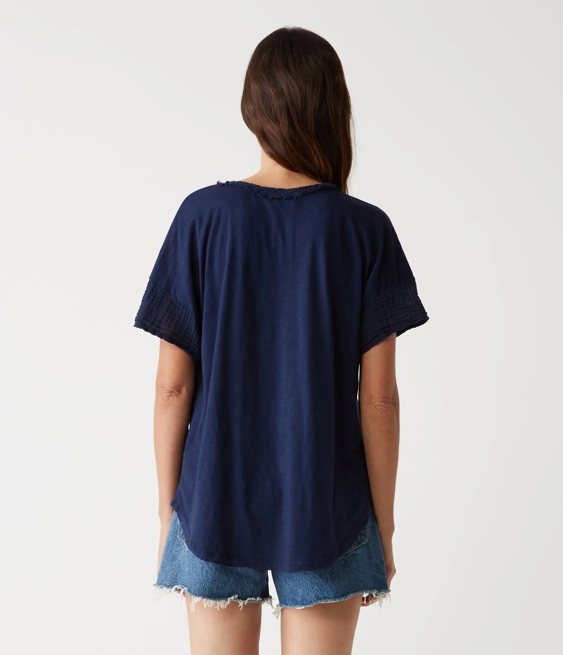 Gretna Fabric Mixed Tee