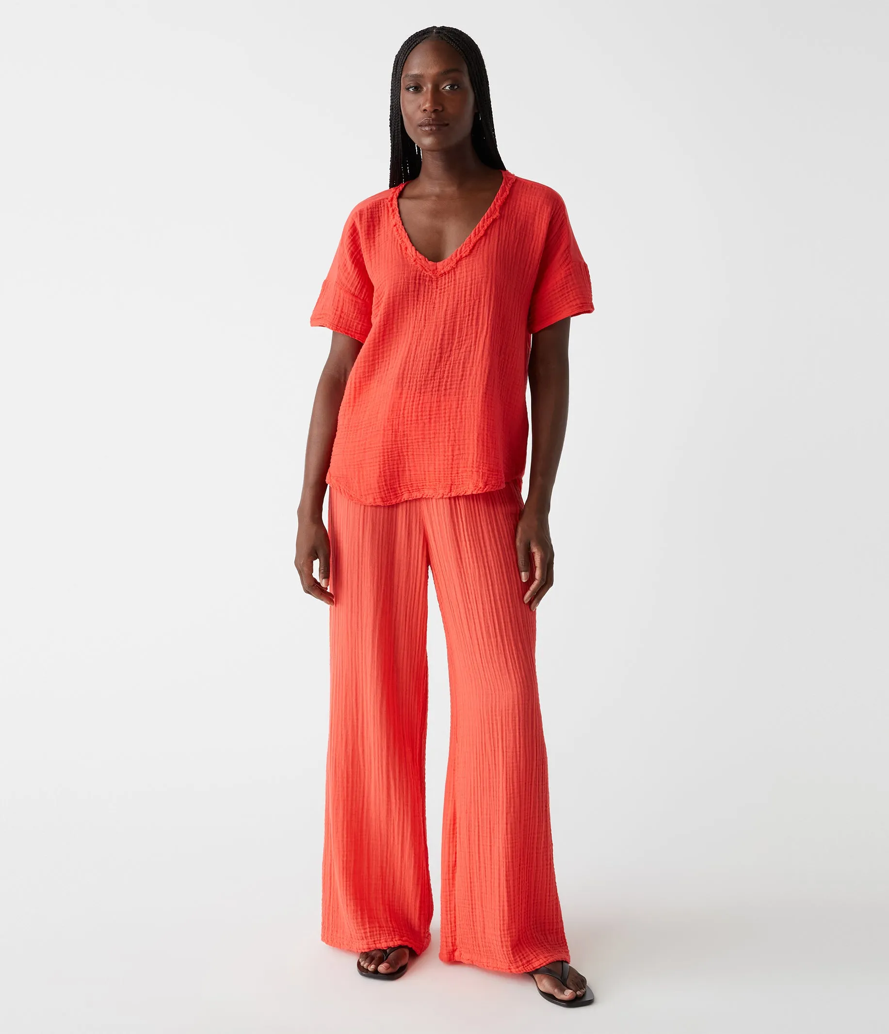 Gretna Fabric Mixed Tee