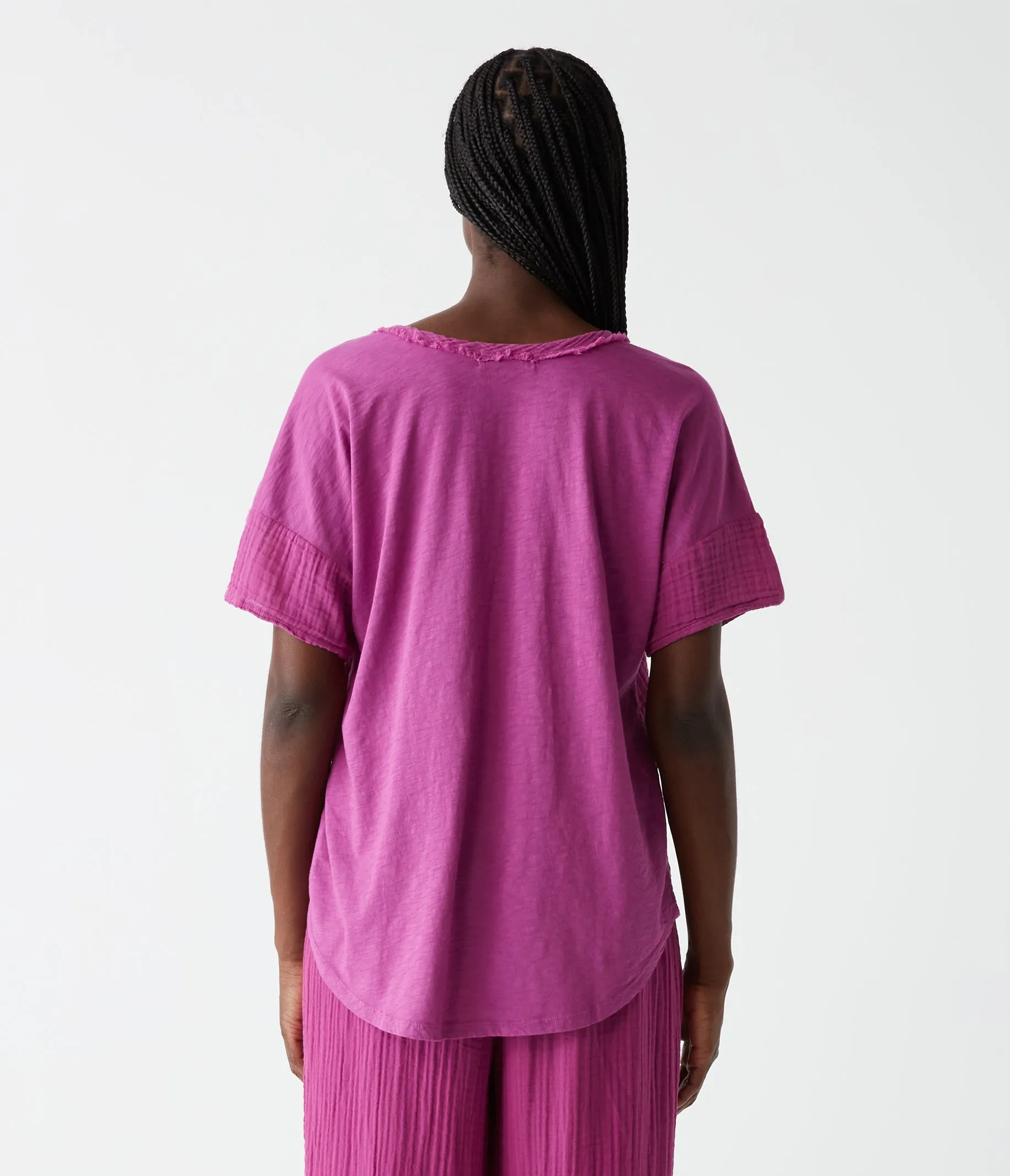 Gretna Fabric Mixed Tee