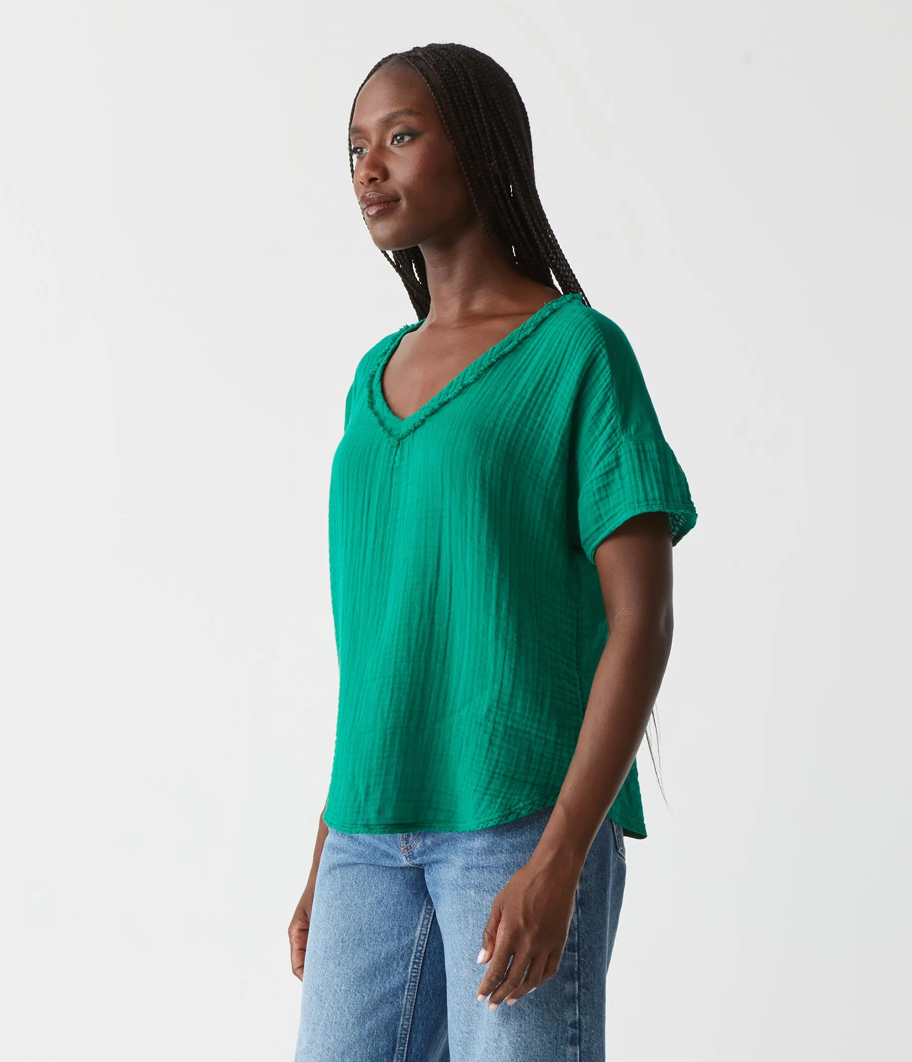 Gretna Fabric Mixed Tee