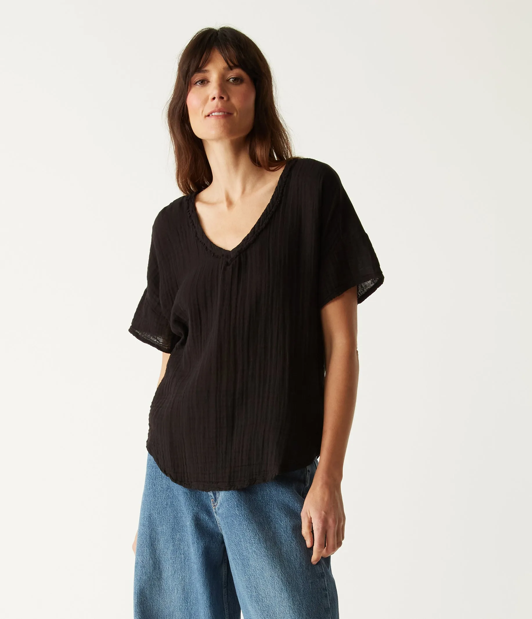 Gretna Fabric Mixed Tee