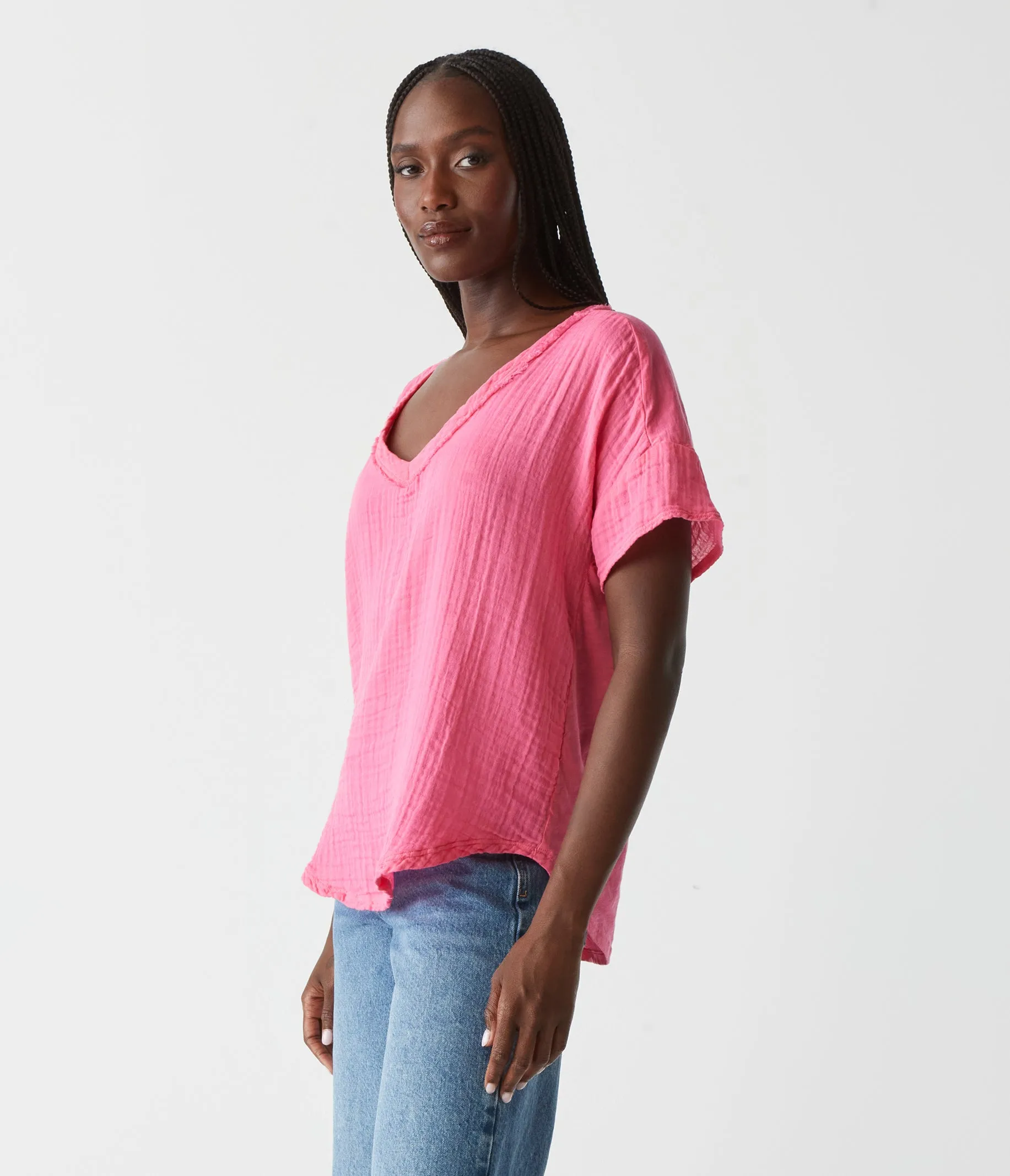 Gretna Fabric Mixed Tee