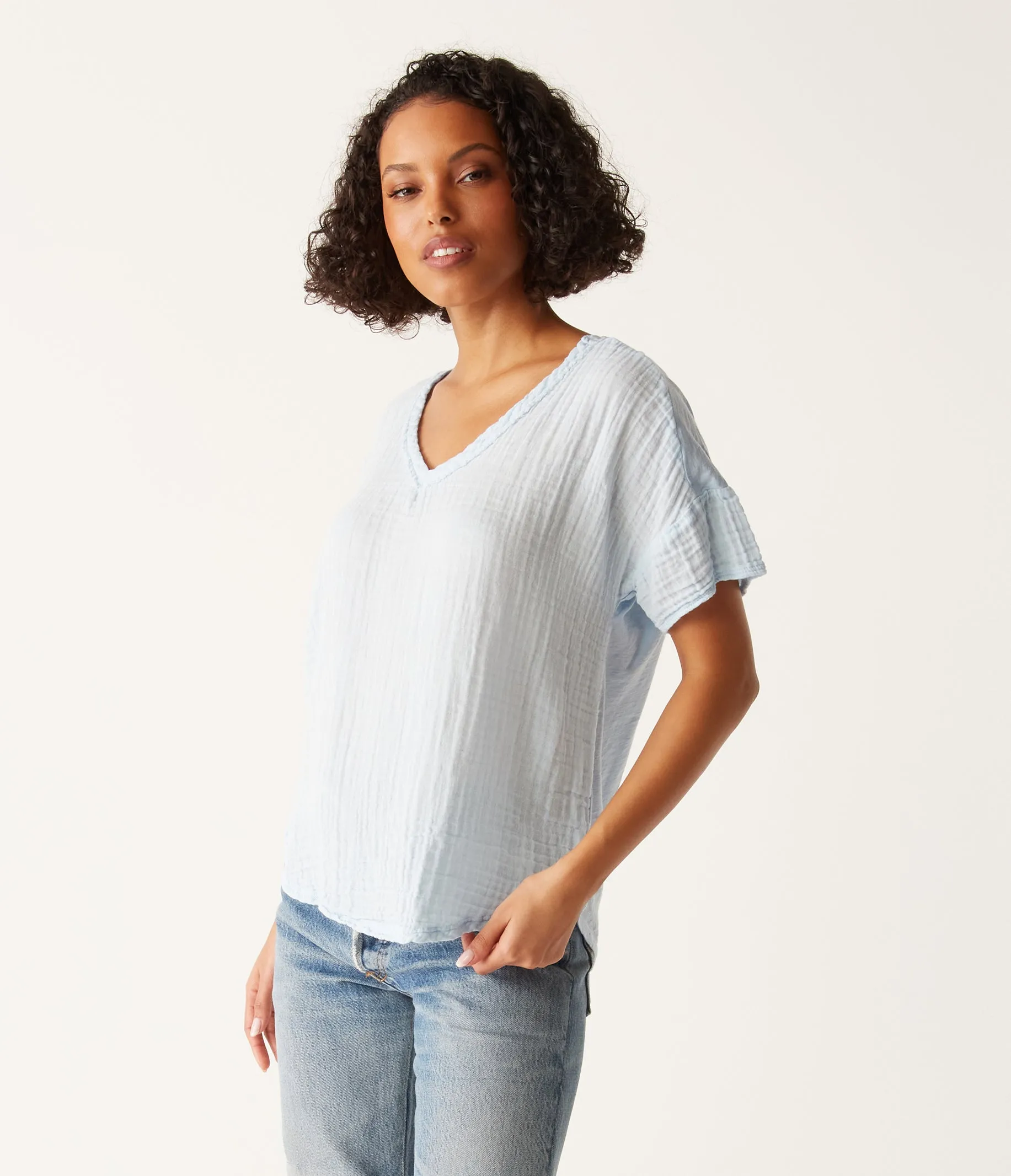 Gretna Fabric Mixed Tee