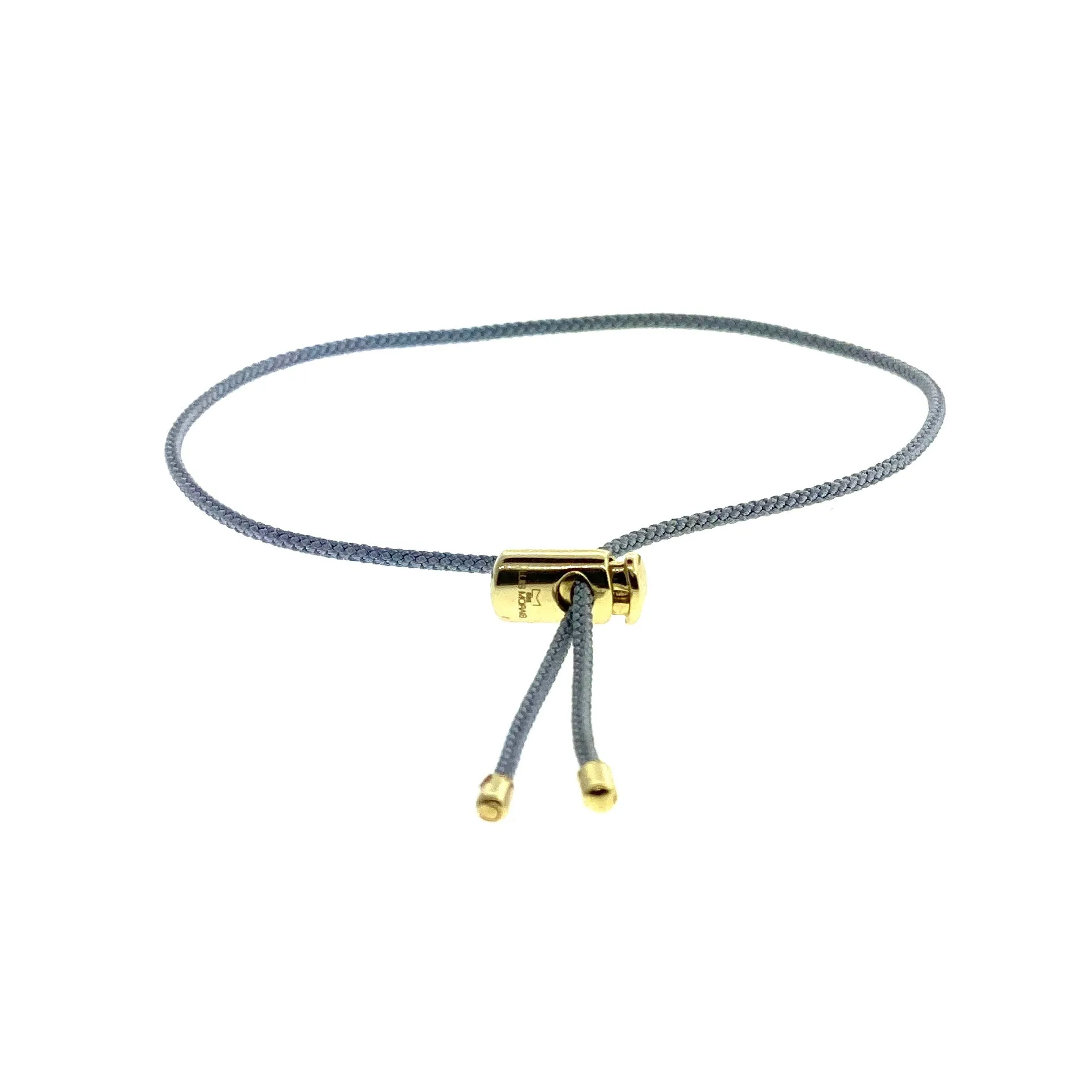 Grey Adjustable Push Cord Bracelet