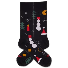HOTSOX Men's Geo Christmas Crew Sock