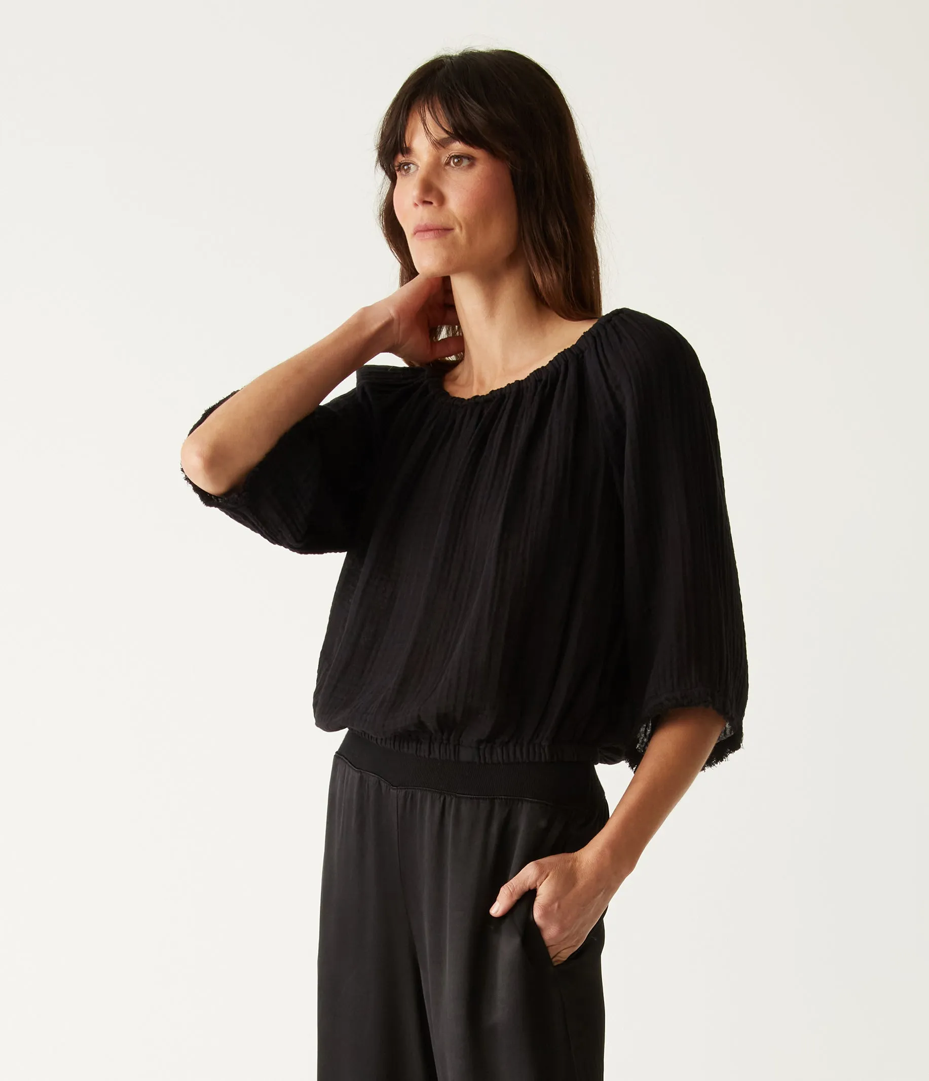 Isabel Convertible Gauze Top