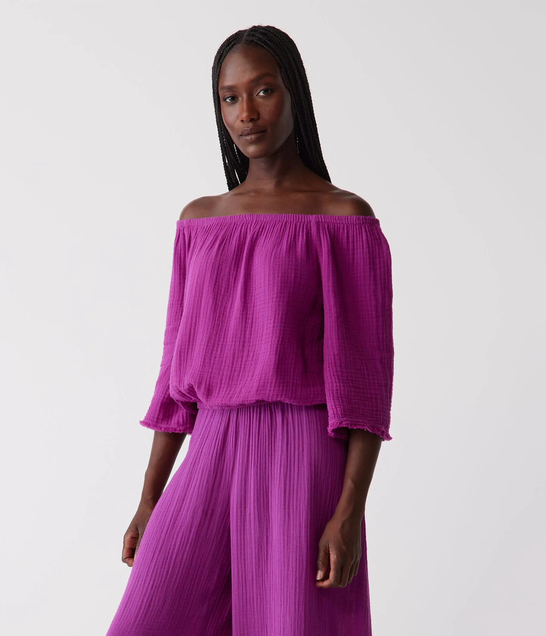 Isabel Convertible Gauze Top