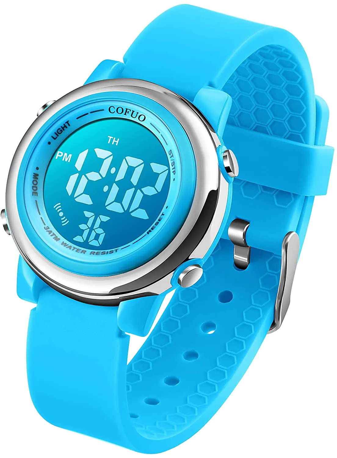 Kids Digital Sport Waterproof Watch for Girls Boys, Kid Sports Outdoor LED Electrical Watches with Luminous Alarm Stopwatch Child Wristwatch