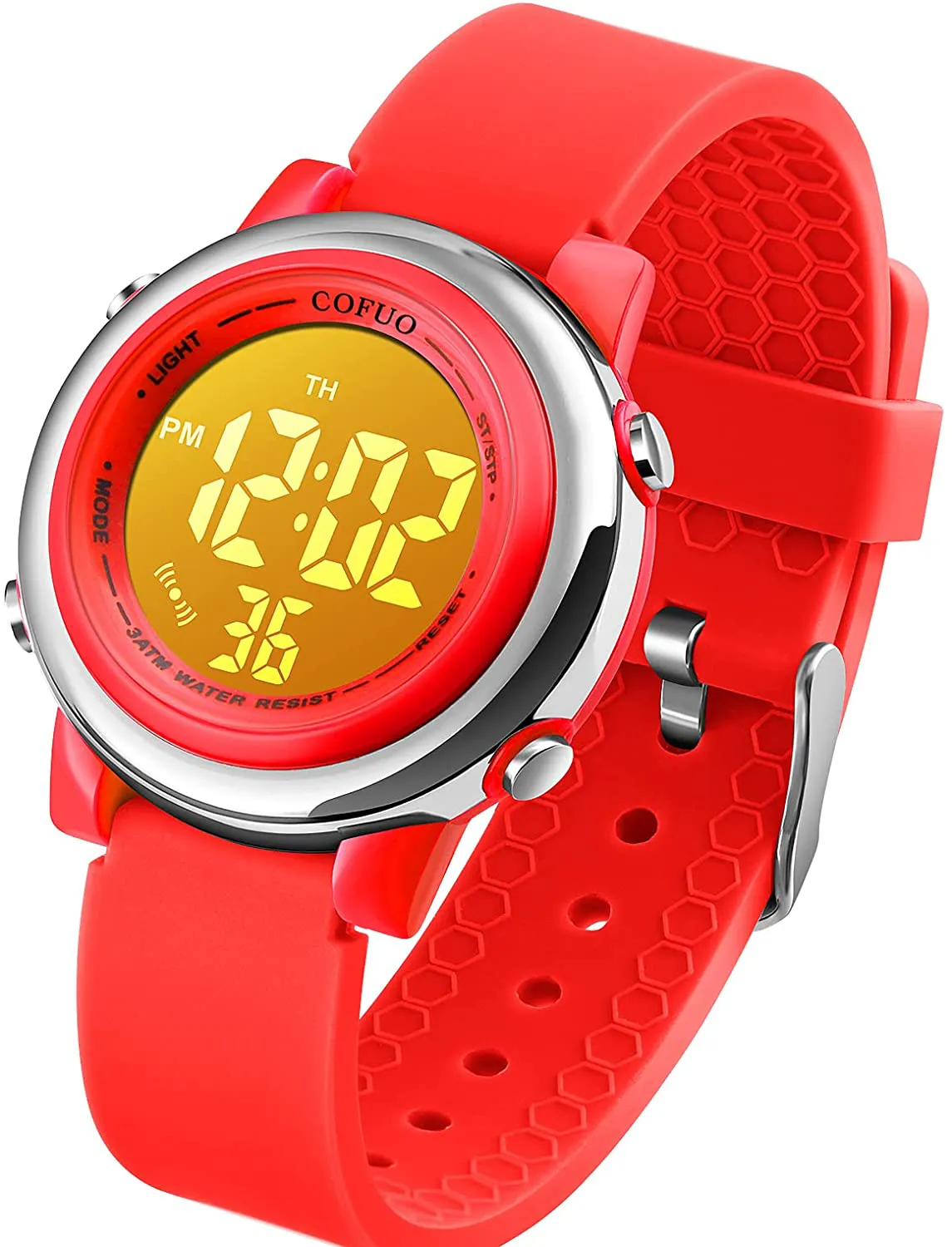 Kids Digital Sport Waterproof Watch for Girls Boys, Kid Sports Outdoor LED Electrical Watches with Luminous Alarm Stopwatch Child Wristwatch