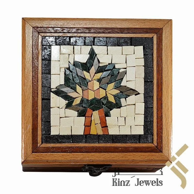 Kinz Mosaics Tree of Life Wooden Box