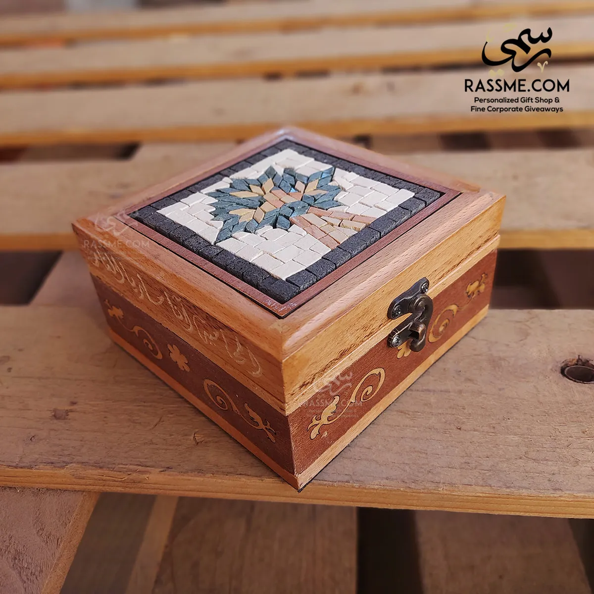 Kinz Mosaics Tree of Life Wooden Box