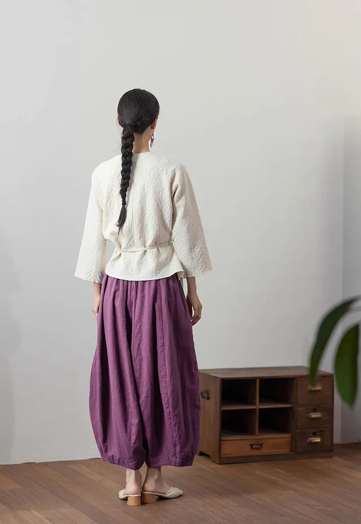 Lantern Pants in Purple