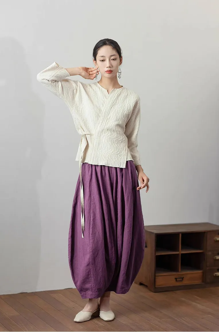 Lantern Pants in Purple