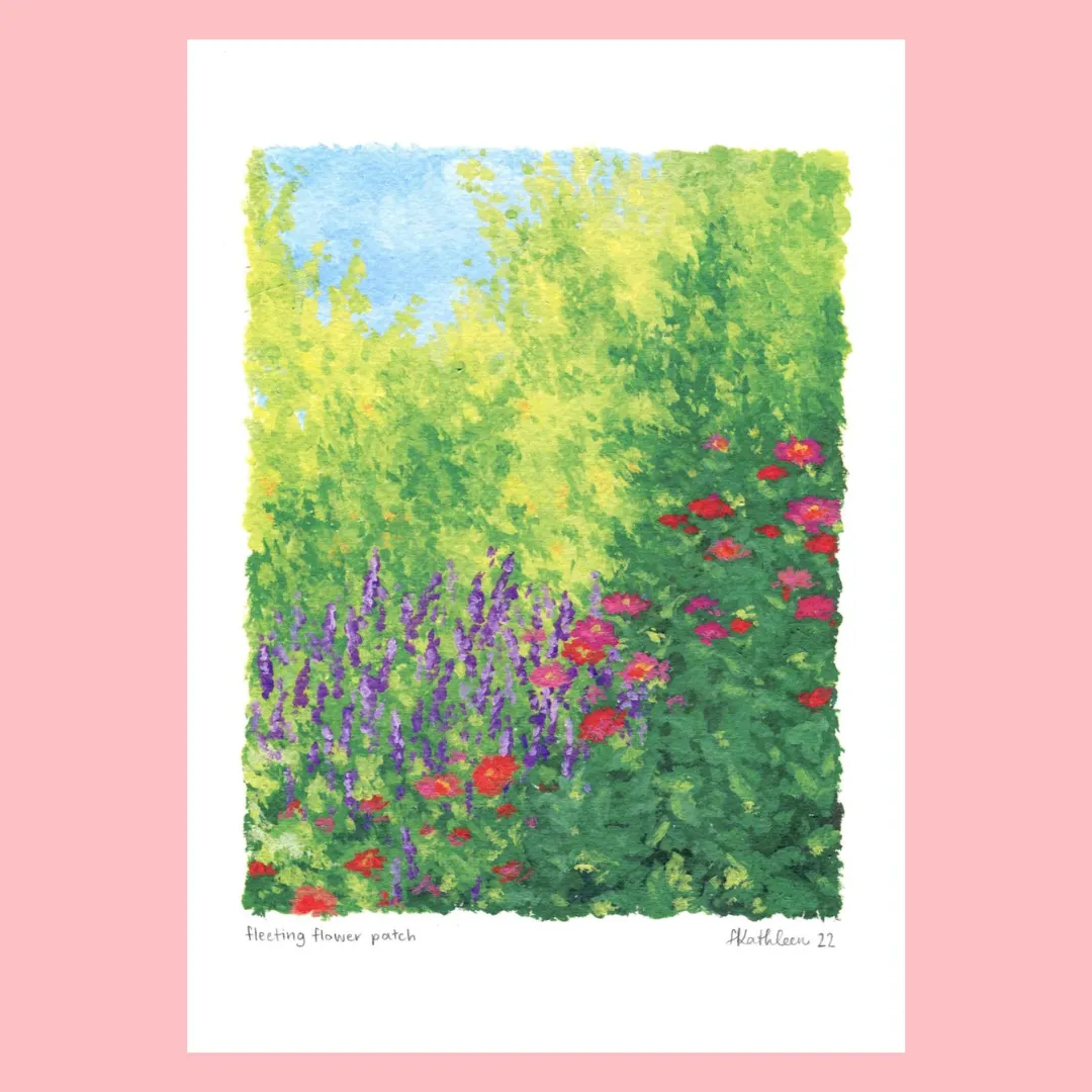 Lauren Kathleen Art Print - Fleeting Flower Patch - Various Sizes