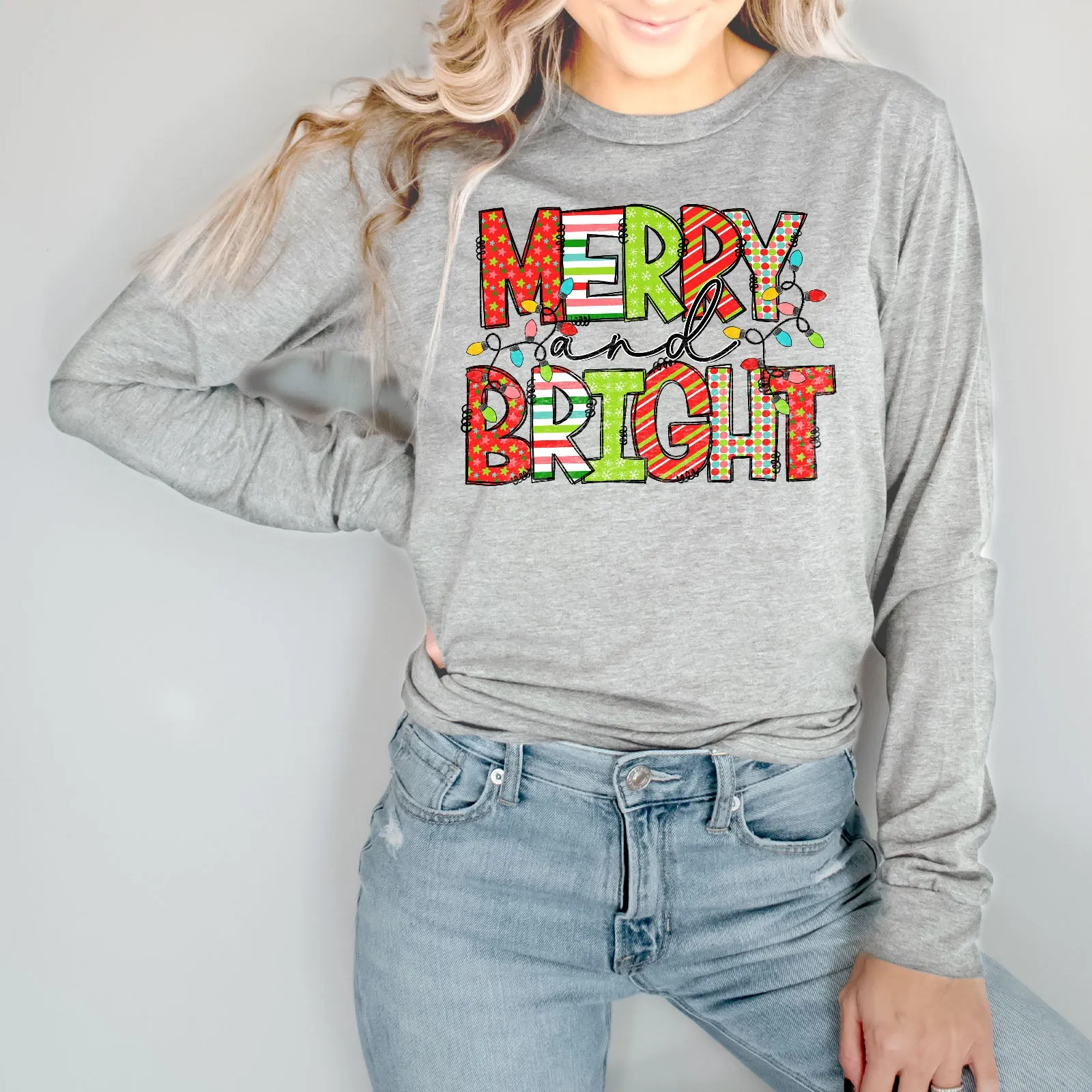 Merry and Bright Paper Craft Long Sleeve