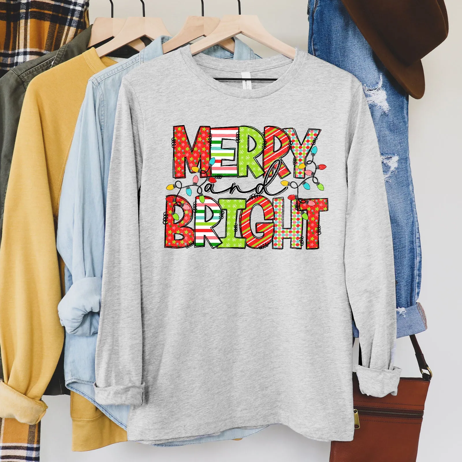 Merry and Bright Paper Craft Long Sleeve