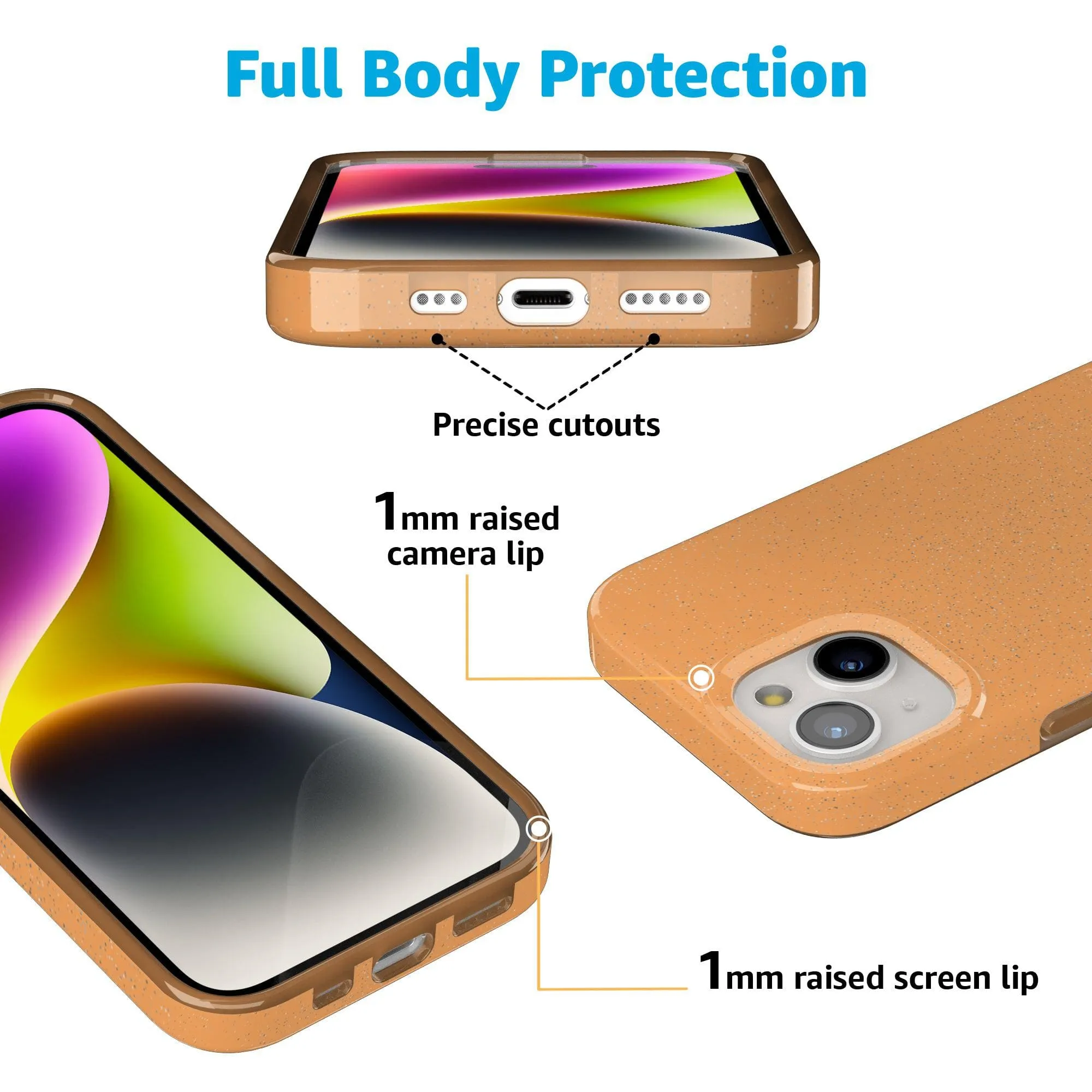 Morning Glow | Orange Pastel Shimmer Case