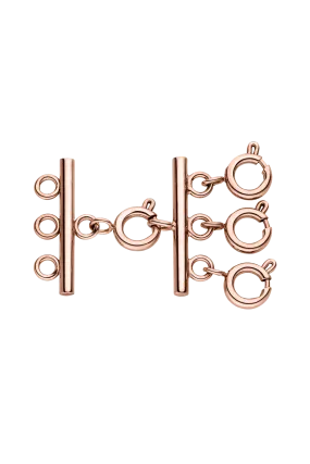 Necklace separator for layering Rose Gold