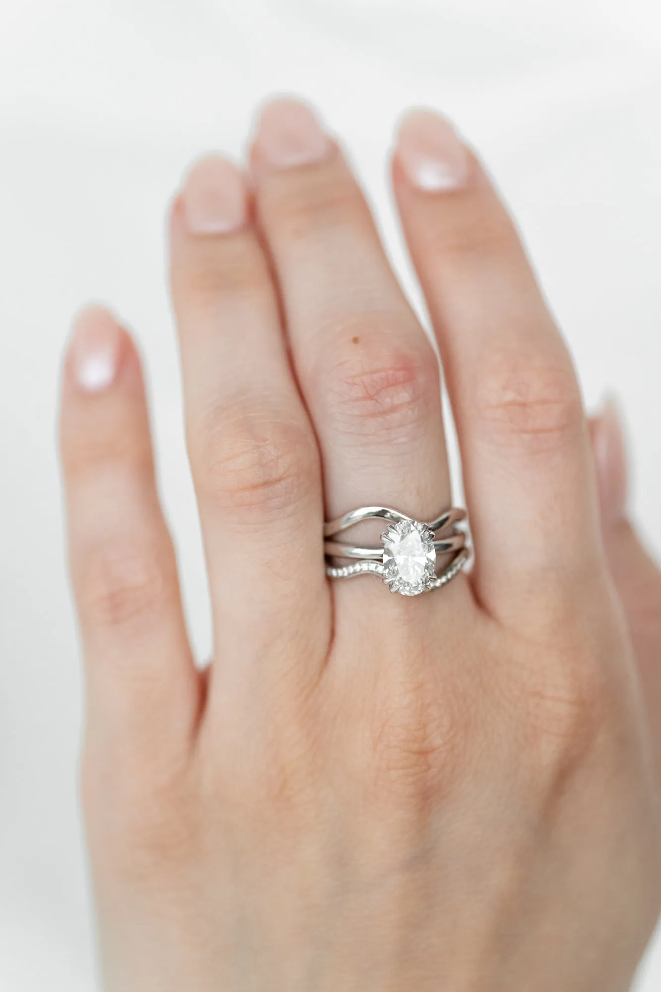Nouveau Ring with 1.86ct Lab Diamond