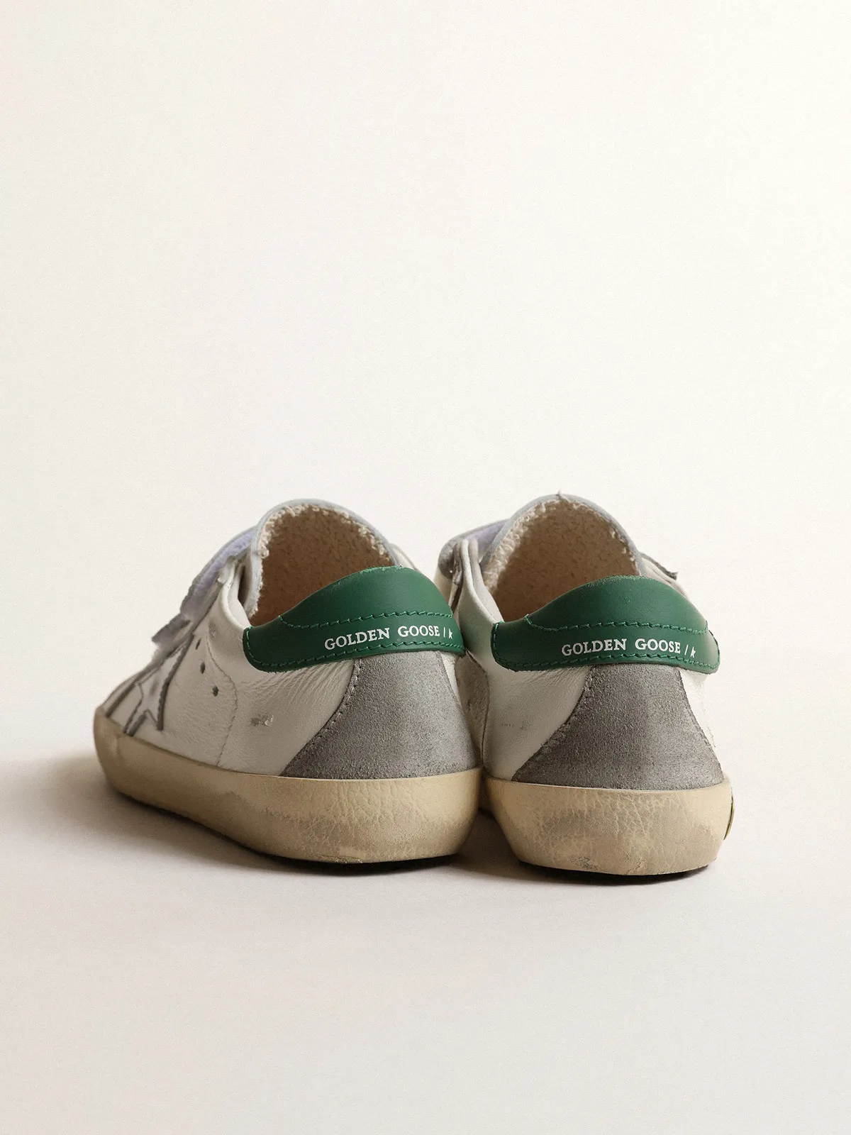 Old School Junior with metallic leather star and green heel tab