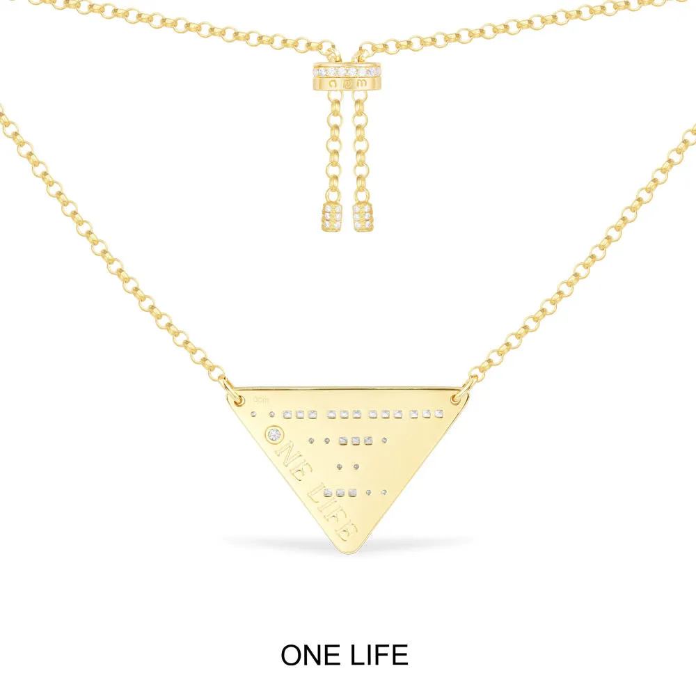 ONE LIFE Triangle Adjustable Necklace