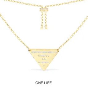ONE LIFE Triangle Adjustable Necklace