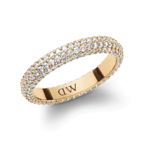 Pavé Crystal Ring Gold
