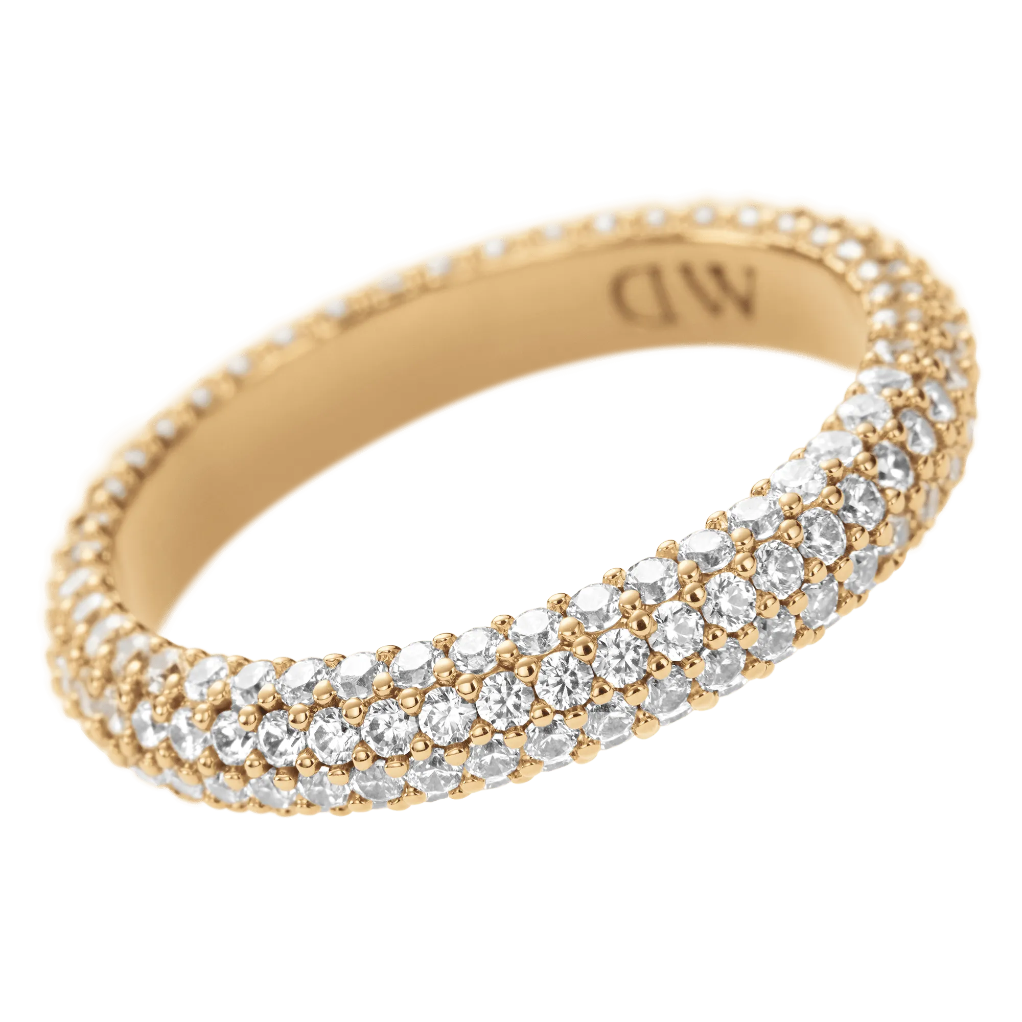 Pavé Crystal Ring Gold