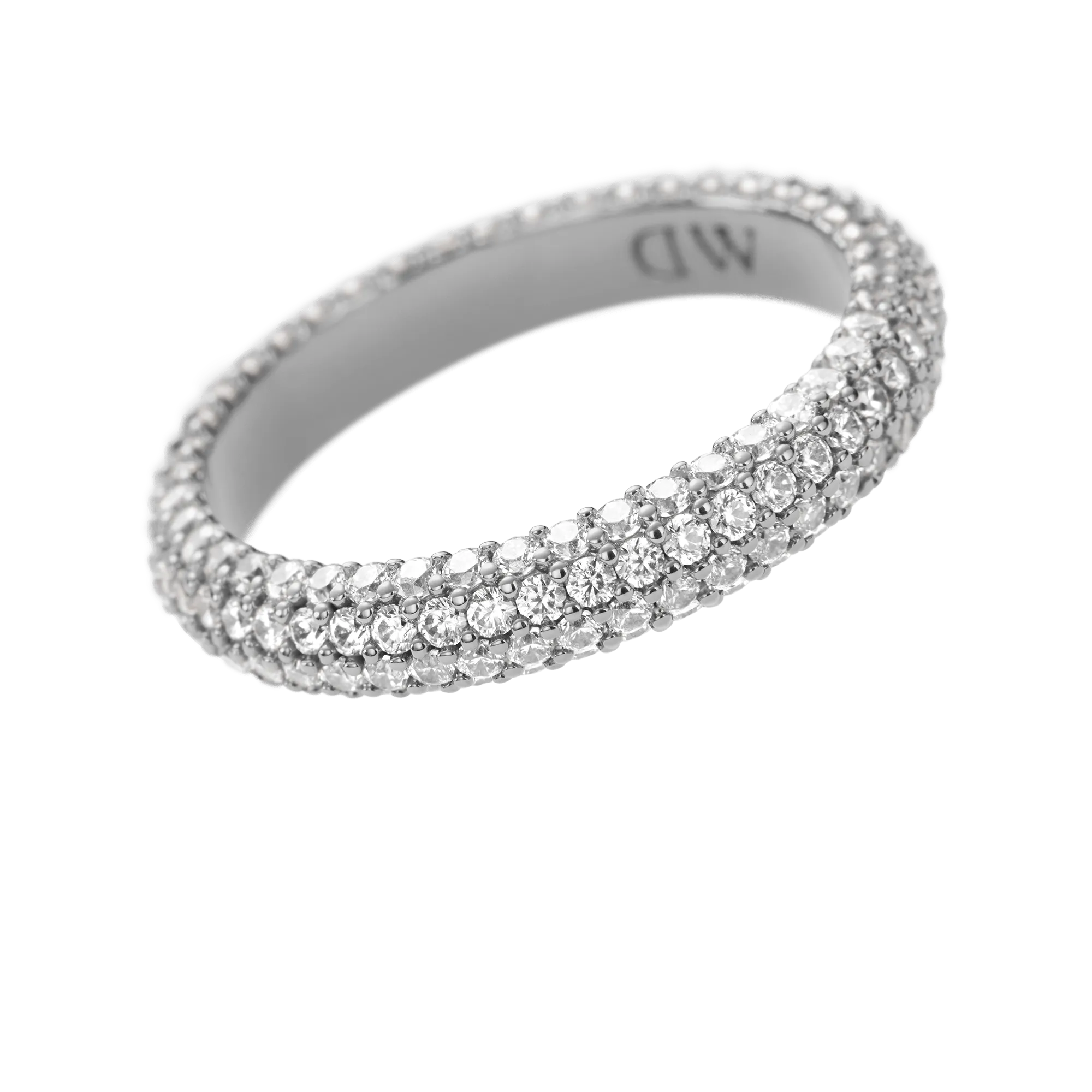 Pavé Crystal Ring Silver