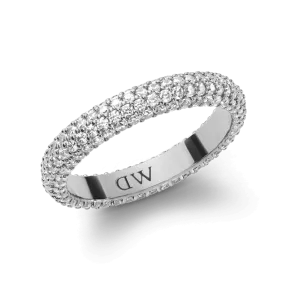 Pavé Crystal Ring Silver