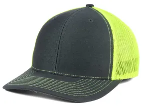Richardson 112 Trucker - Charcoal/Neon Yellow