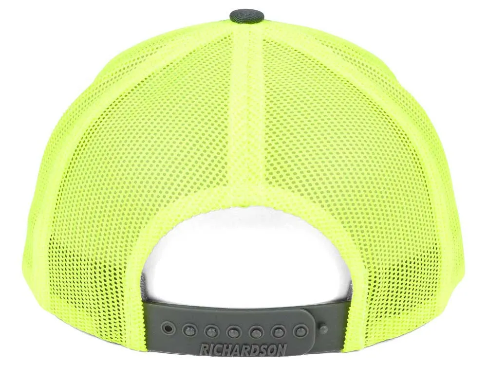 Richardson 112 Trucker - Charcoal/Neon Yellow
