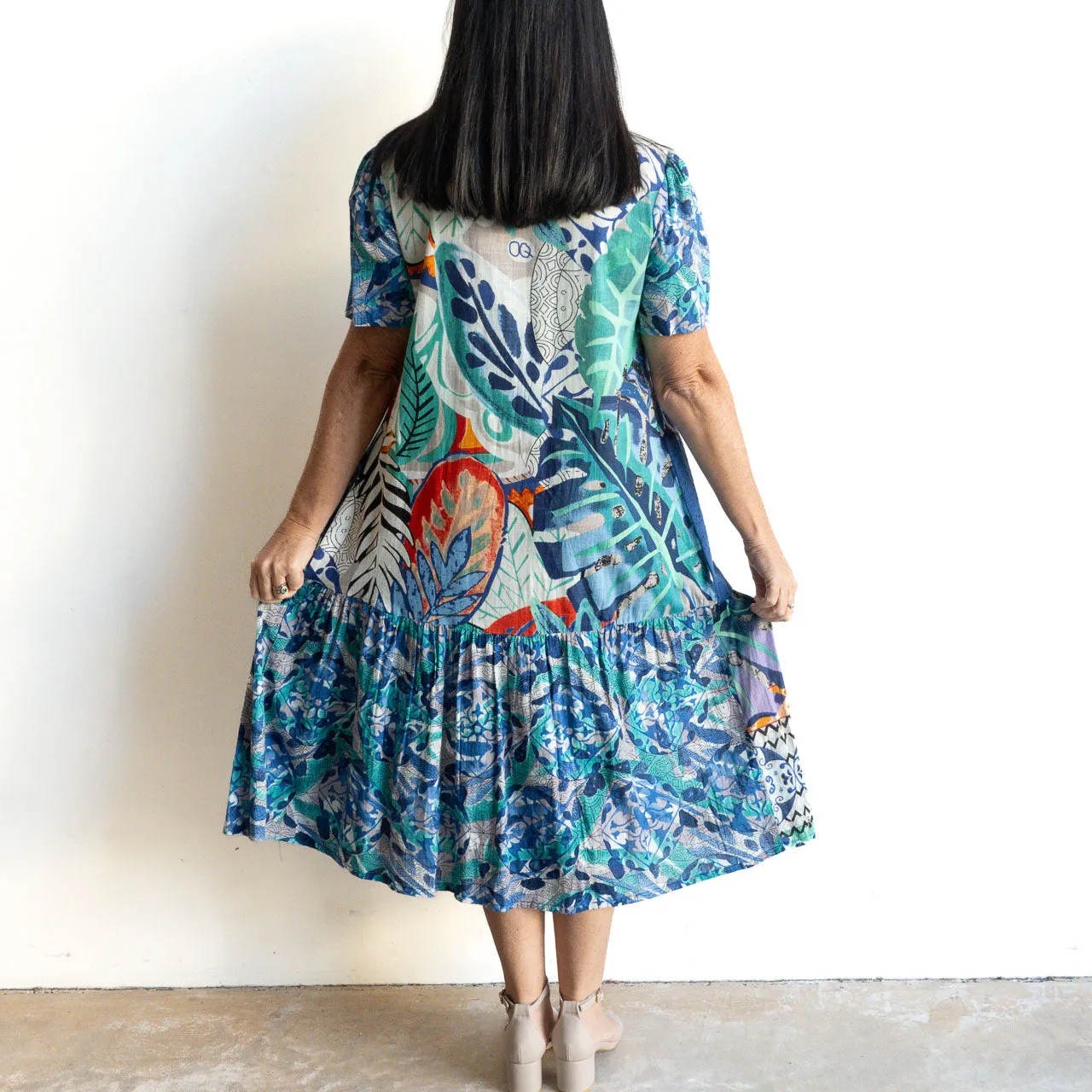 Short Sleeve Shirt Dress by Orientique Australia - Cayman - 30041