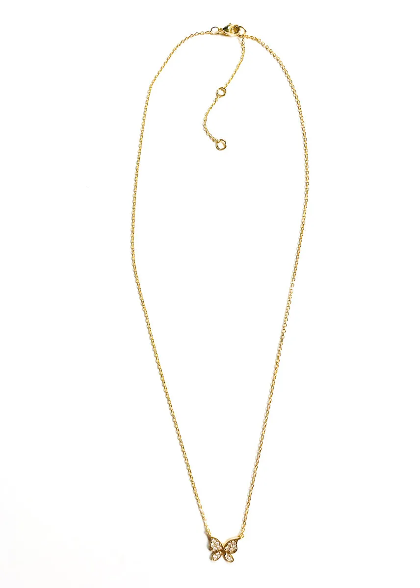 Sparkly Butterfly Necklace