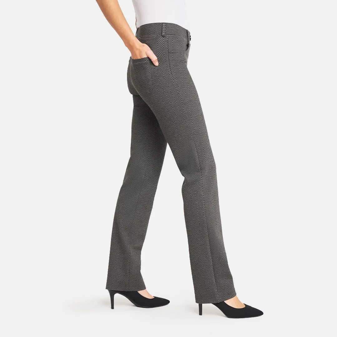 Straight-Leg | 7-Pocket Dress Pant Yoga Pants (Ash Lombard)